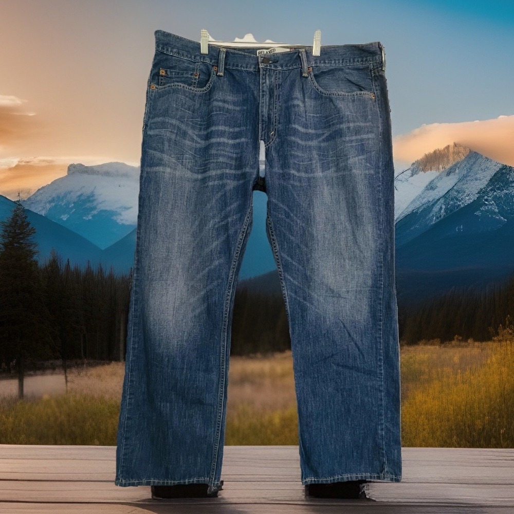 Levis‎ 559 Jeans Mens 40x30 Blue Medium Wash Relaxed Fit Straight Denim Pants